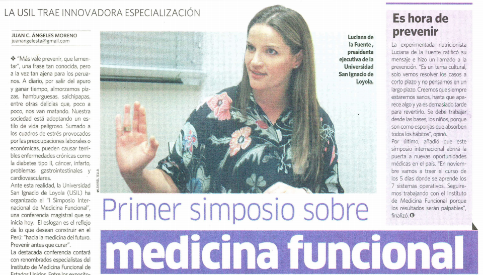 Primer simposio sobre medicina funcional